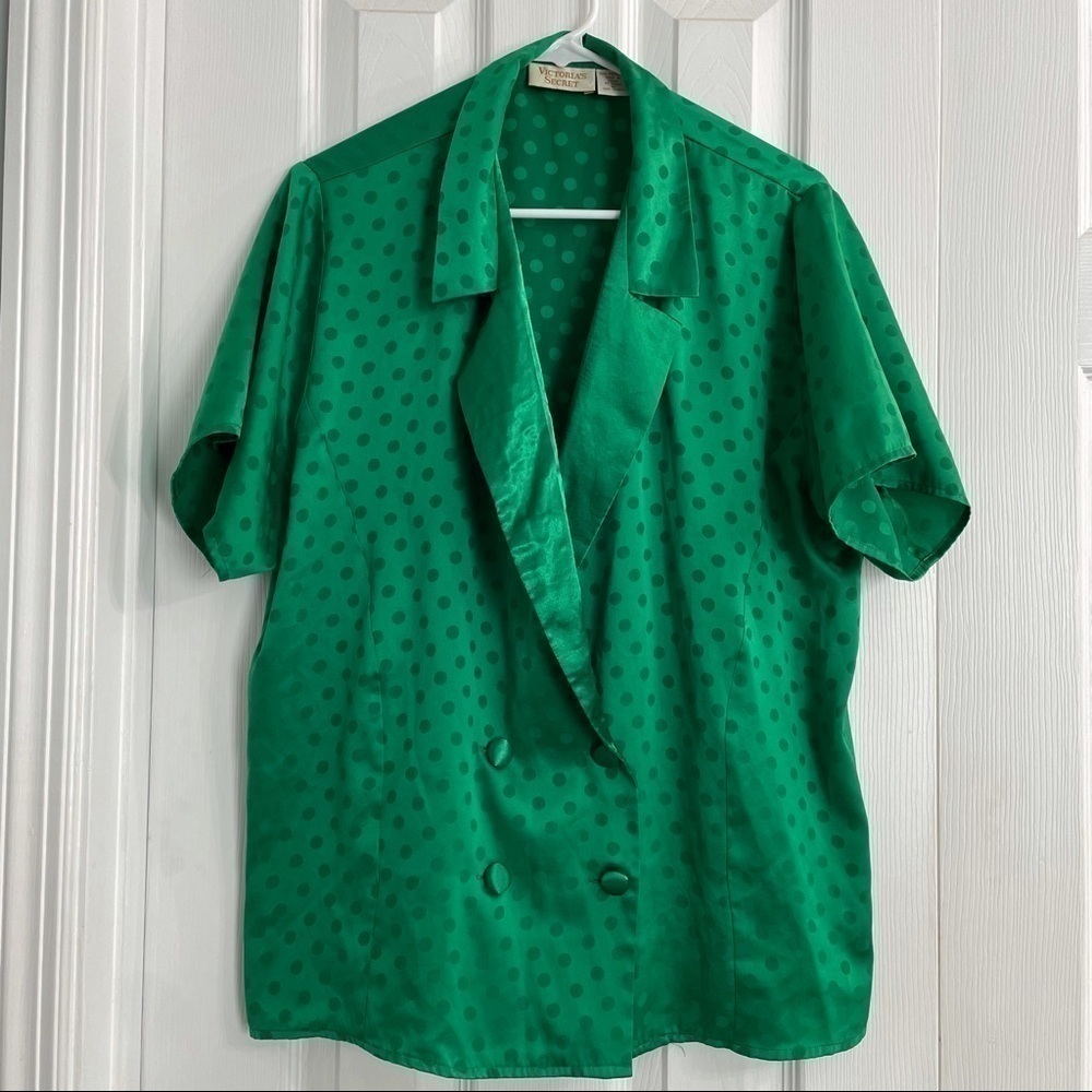 Victoria’s Secret Vintage Gold Label Button Top M